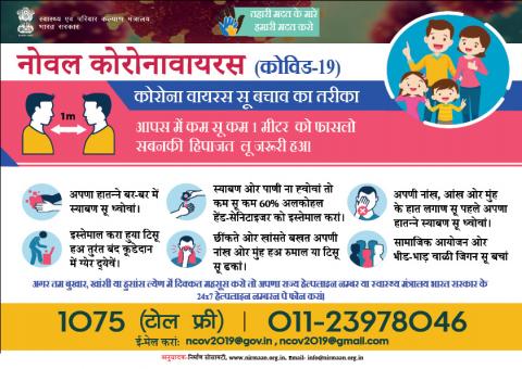 कोरोना वायरस सू बचाव का तरीका। 